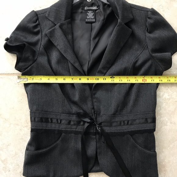 BOSS LADY! 2 Pieces for 1 price Stooshy Dark Gray Blazer With Pencil Skirt - Picture 10 of 16